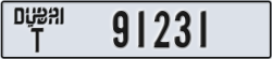 dubai - code - T - number -91231