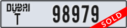 dubai - code - T - number -98979