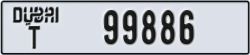dubai - code - T - number -99886