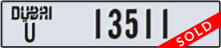 dubai - code - U - number -13511