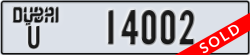 dubai - code - U - number -14002