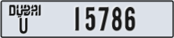 dubai - code - U - number -15786