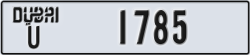 dubai - code - U - number -1785