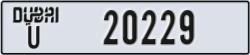dubai - code - U - number -20229