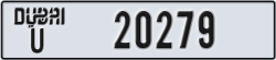 dubai - code - U - number -20279
