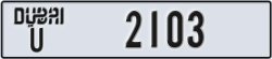 dubai - code - U - number -2103