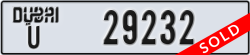 dubai - code - U - number -29232