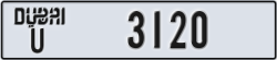 dubai - code - U - number -3041