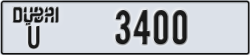 dubai - code - U - number -3400