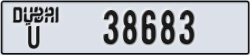 dubai - code - U - number -38683
