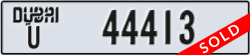 dubai - code - U - number -44413