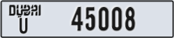 dubai - code - U - number -45008