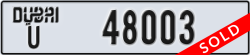 dubai - code - U - number -48003