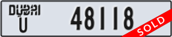 dubai - code - U - number -48118