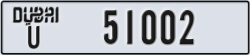 dubai - code - U - number -51002