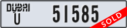 dubai - code - U - number -51585