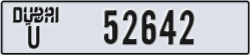 dubai - code - U - number -52563