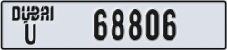 dubai - code - U - number -68806