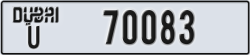 dubai - code - U - number -70004