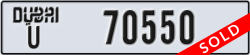 dubai - code - U - number -70550