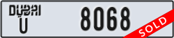 dubai - code - U - number -8068