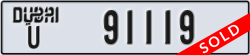 dubai - code - U - number -91119
