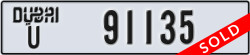 dubai - code - U - number -91135
