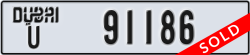 dubai - code - U - number -91186
