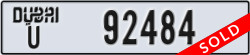 dubai - code - U - number -92484