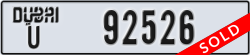 dubai - code - U - number -92526