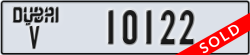 dubai - code - V - number -10122