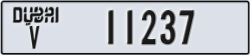 dubai - code - V - number -11237
