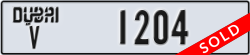 dubai - code - V - number -1204