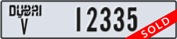 dubai - code - V - number -12335
