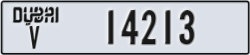 dubai - code - V - number -14213