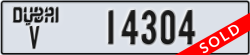 dubai - code - V - number -14304