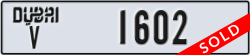 dubai - code - V - number -1602