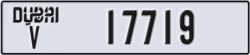 dubai - code - V - number -17719