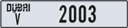 dubai - code - V - number -1924