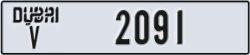 dubai - code - V - number -2091