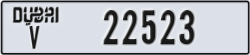 dubai - code - V - number -22523