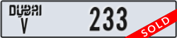 dubai - code - V - number -233