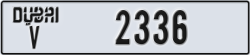 dubai - code - V - number -2336