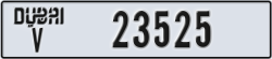 dubai - code - V - number -23525