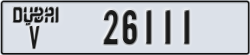 dubai - code - V - number -26111