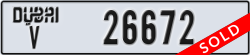 dubai - code - V - number -26672