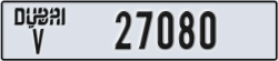 dubai - code - V - number -27080