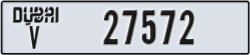 dubai - code - V - number -27572