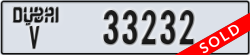 dubai - code - V - number -33153