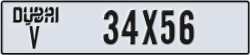 dubai - code - V - number -34X56
